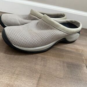Merrell Encore Breeze 2 Ortholite Slip On Clog Shoes Women 10 Silver‎ Mist Mule